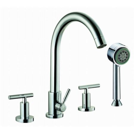 DAWN KITCHEN & BATH PRODUCTS INC Dawn Kitchen & Bath D16 2503C 4-Hole Tub Filler with Personal Handshower and Lever Handles - Chrome D16 2503C